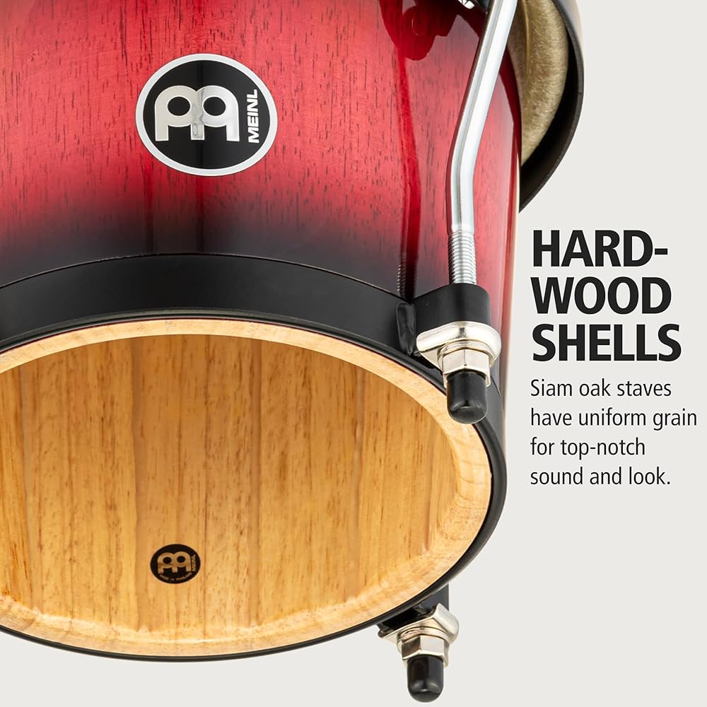 Meinl 6 3/4-inch and 8-inch Bongo - Wine Red Burst : Amazon